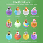 Kids Bath Bombs 12 Pcs with Animal Surprise - Organic Natural Spa Fizzies Gift Set for Girls & Boys - Christmas Birthday - Damaged Box - BBE 03/2029