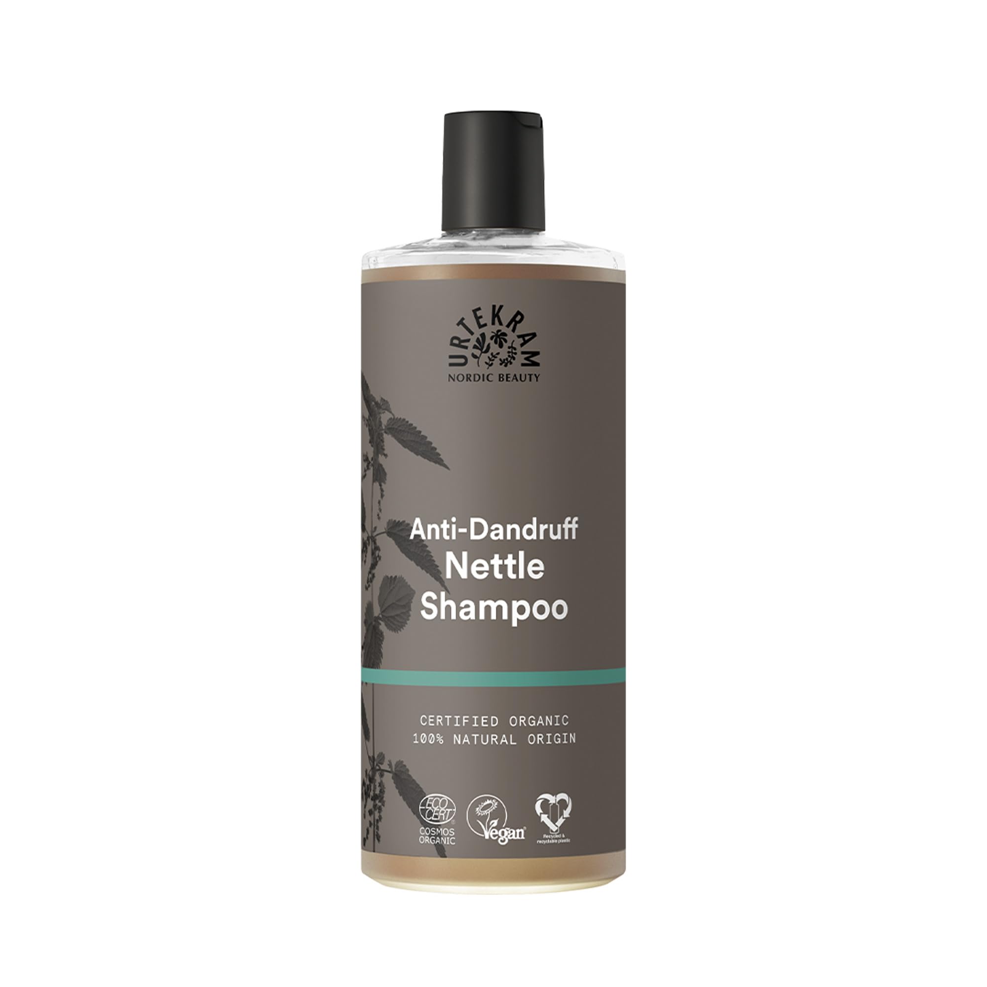 Urtekram Nettle Shampoo - Itchy Scalp & Anti-Dandruff Treatment, Aloe Vera, Dry Scalp Relief, Organic Hair Care 500ml Pack of 1 - New