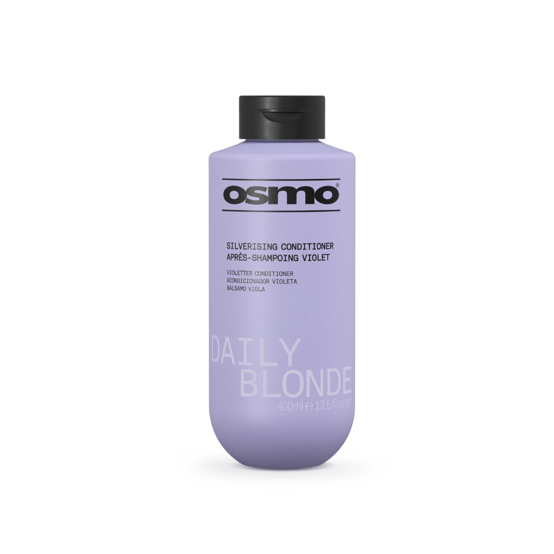 Osmo Daily Blonde Silverising Conditioner 400ml - Purple Toning Hair Treatment for Blonde, Grey & White Hair - New