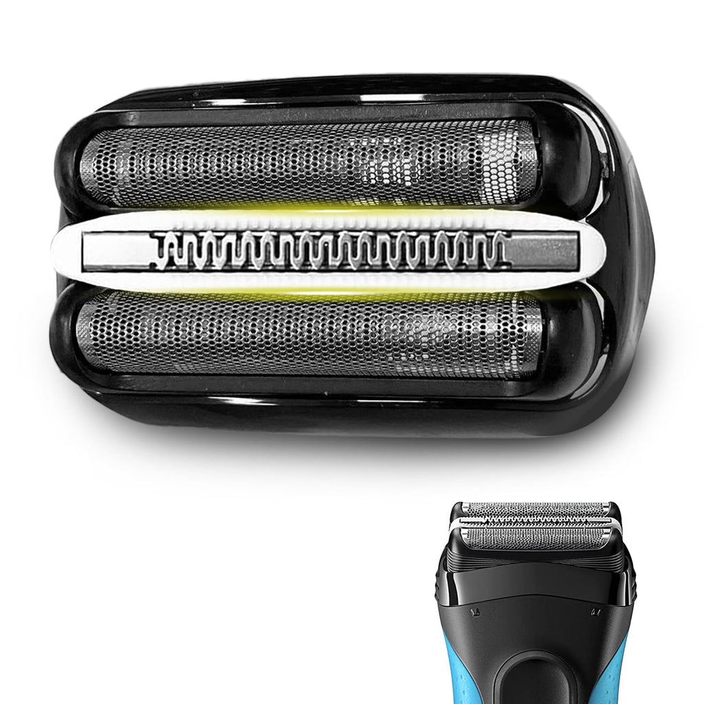 Braun 32B Replacement Shaver Head Cassette - Compatible with Series 3 3040s 3010s 310s 3000s 3050cc 3080s - Black Foil & Cutter - Damaged Box