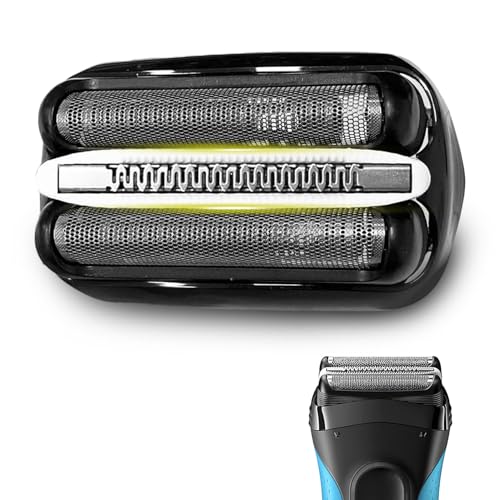 Braun 32B Replacement Shaver Head Cassette - Compatible with Series 3 3040s 3010s 310s 3000s 3050cc 3080s - Black Foil & Cutter - Damaged Box