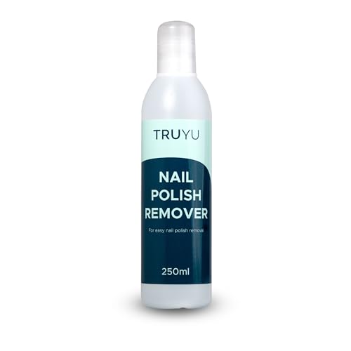TRUYU Nail Polish Remover Acetone Free 250ml Bottle Manicure Pedicure Nail Varnish Solution - New