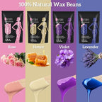 Qintora Hard Wax Beads - 400g Stripless Hot Wax for Hair Removal - Body, Brazilian, Bikini, Face, Legs, Eyebrow - 10 Applicators - New