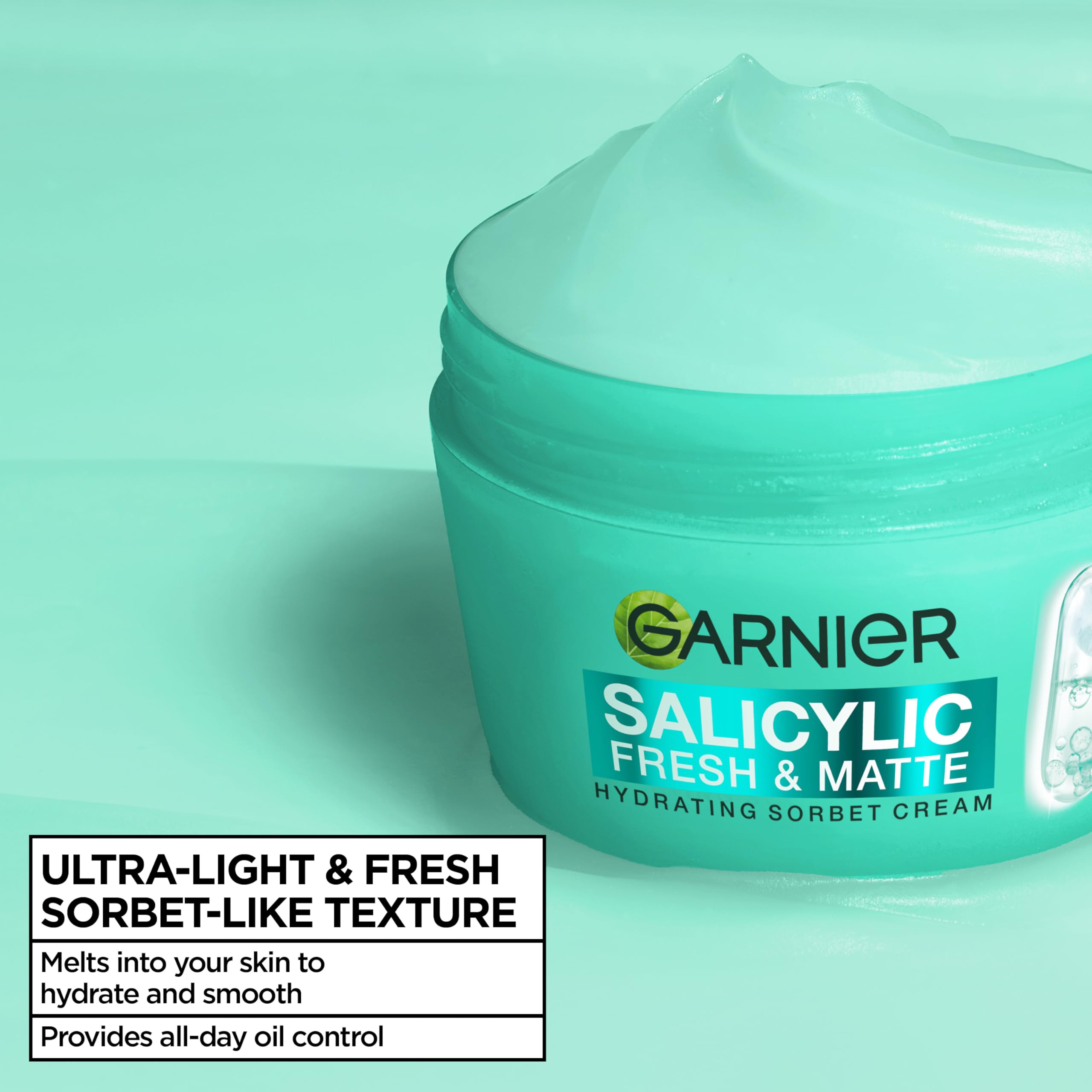 Garnier Pure Active Salicylic Fresh & Matte Hydrating Sorbet Cream 85ml - Oily Skin Moisturiser - New