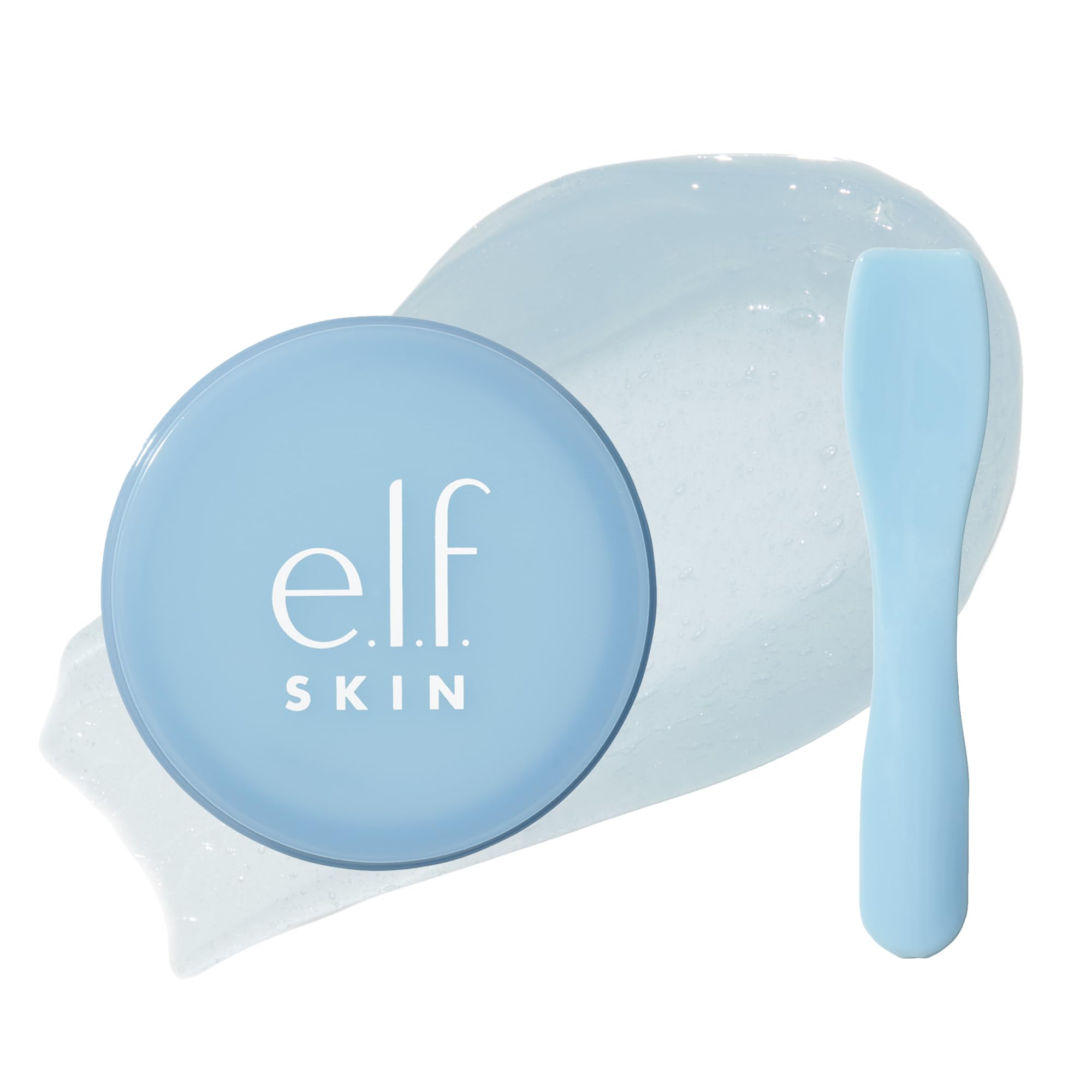 e.l.f. Skin Holy Hydration! Lip Mask - Hydrating Leave-on - Hyaluronic Acid - Powder Blue - Soft Smooth Lips - New