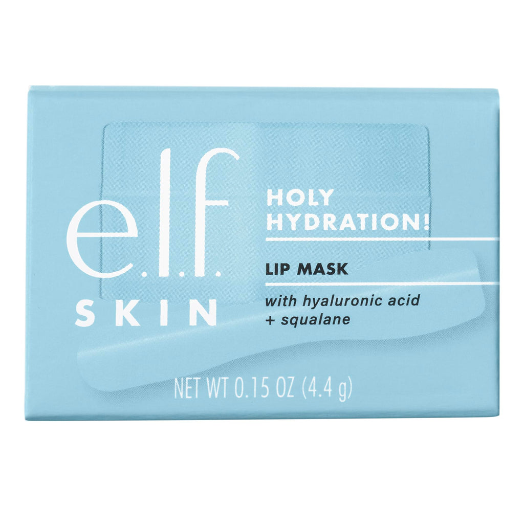 e.l.f. Skin Holy Hydration! Lip Mask - Hydrating Leave-on - Hyaluronic Acid - Powder Blue - Soft Smooth Lips - New