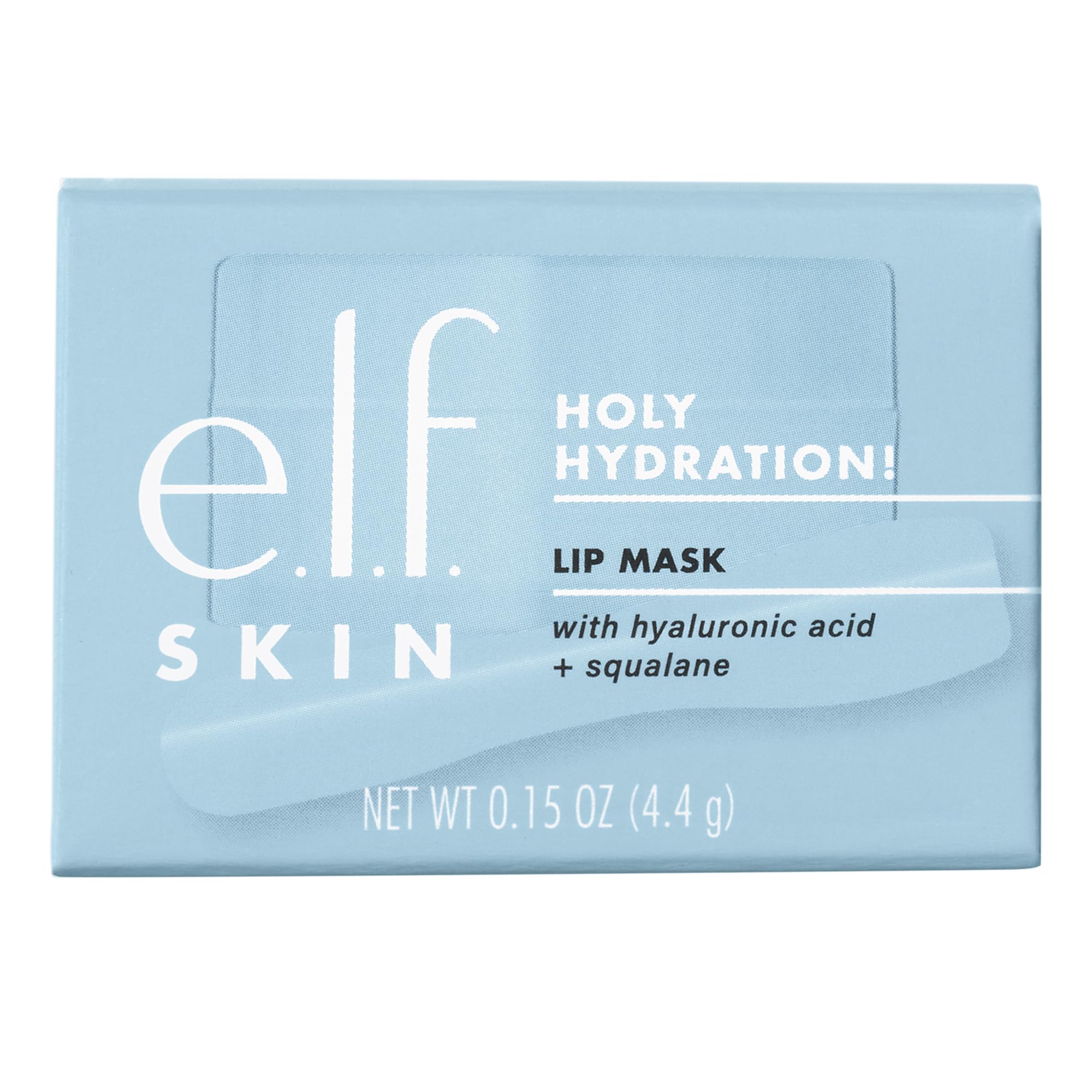 e.l.f. Skin Holy Hydration! Lip Mask - Hydrating Leave-on - Hyaluronic Acid - Powder Blue - Soft Smooth Lips - New