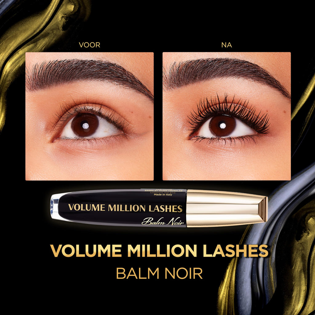 L'Oreal Paris Volume Million Lashes Balm Mascara - Noir Natural Black - Full Volume Lashes - Damaged Box
