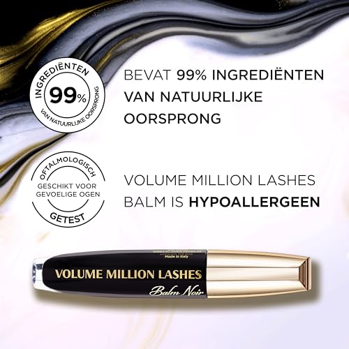 L'Oreal Paris Volume Million Lashes Balm Mascara - Noir Natural Black - Full Volume Lashes - Damaged Box