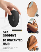 FVION Nano Crystal Hair Remover - Painless Hair Eraser for Women Men - Reusable Water-Resistant Portable Glass Hair Removal Tool Black - Damaged Box
