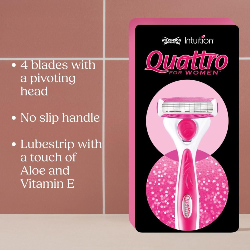 Wilkinson Sword Quattro for Women Razor Blade Refills x6 - Damaged Box