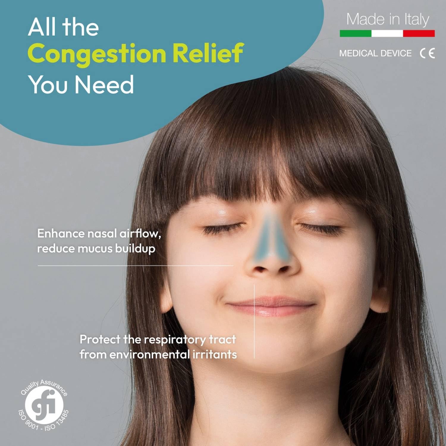 BHM Rinofast Nasal Spray Baby - Decongestant Hayfever Allergy Blocked Nose Sinusitis Relief - 50ml Solution - Damaged Box - BBE 03/2028