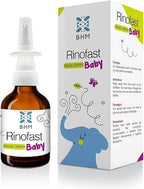 BHM Rinofast Nasal Spray Baby - Decongestant Hayfever Allergy Blocked Nose Sinusitis Relief - 50ml Solution - Damaged Box - BBE 03/2028