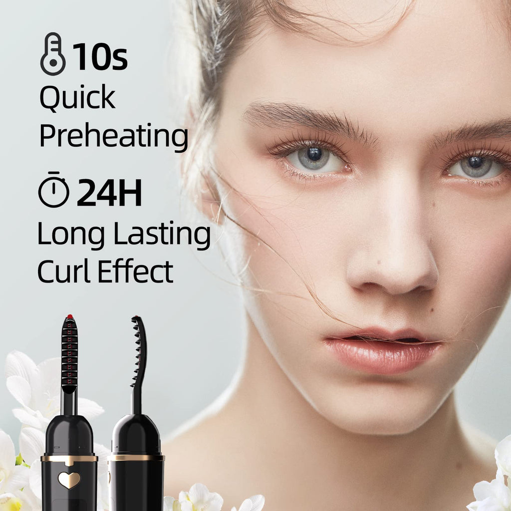 EYECURL X8 Heated Eyelash Curler - Electric Lash Curler - Long Lasting Makeup - Black - X8-132MM Model - Very Good