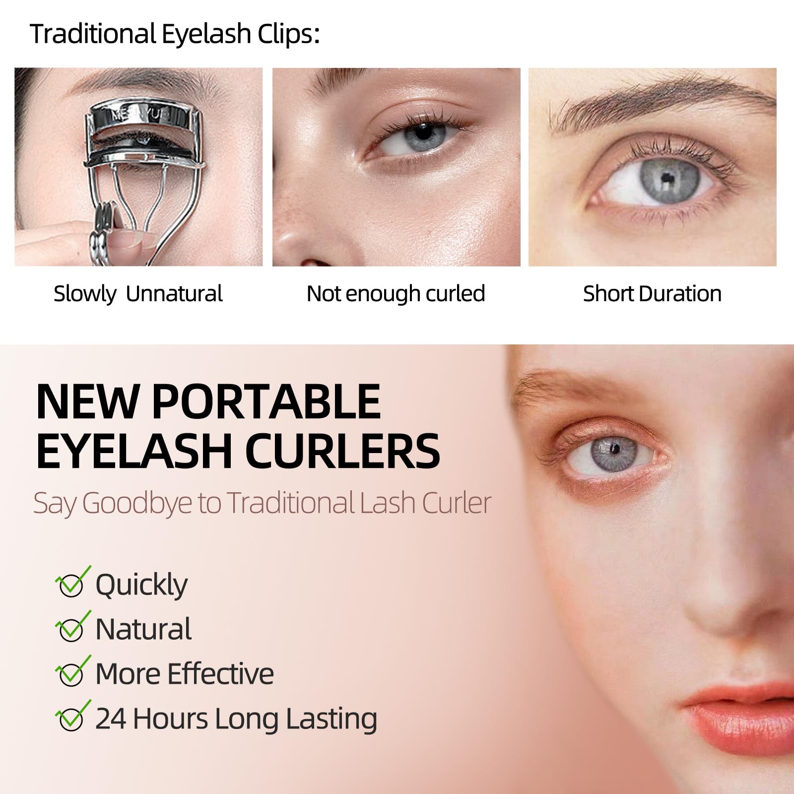 EYECURL X8 Heated Eyelash Curler - Electric Lash Curler - Long Lasting Makeup - Black - X8-132MM Model - Very Good