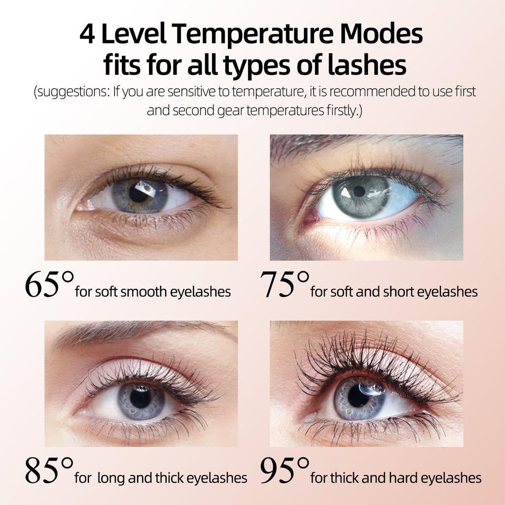EYECURL X8 Heated Eyelash Curler - Electric Lash Curler - Long Lasting Makeup - Black - X8-132MM Model - Very Good