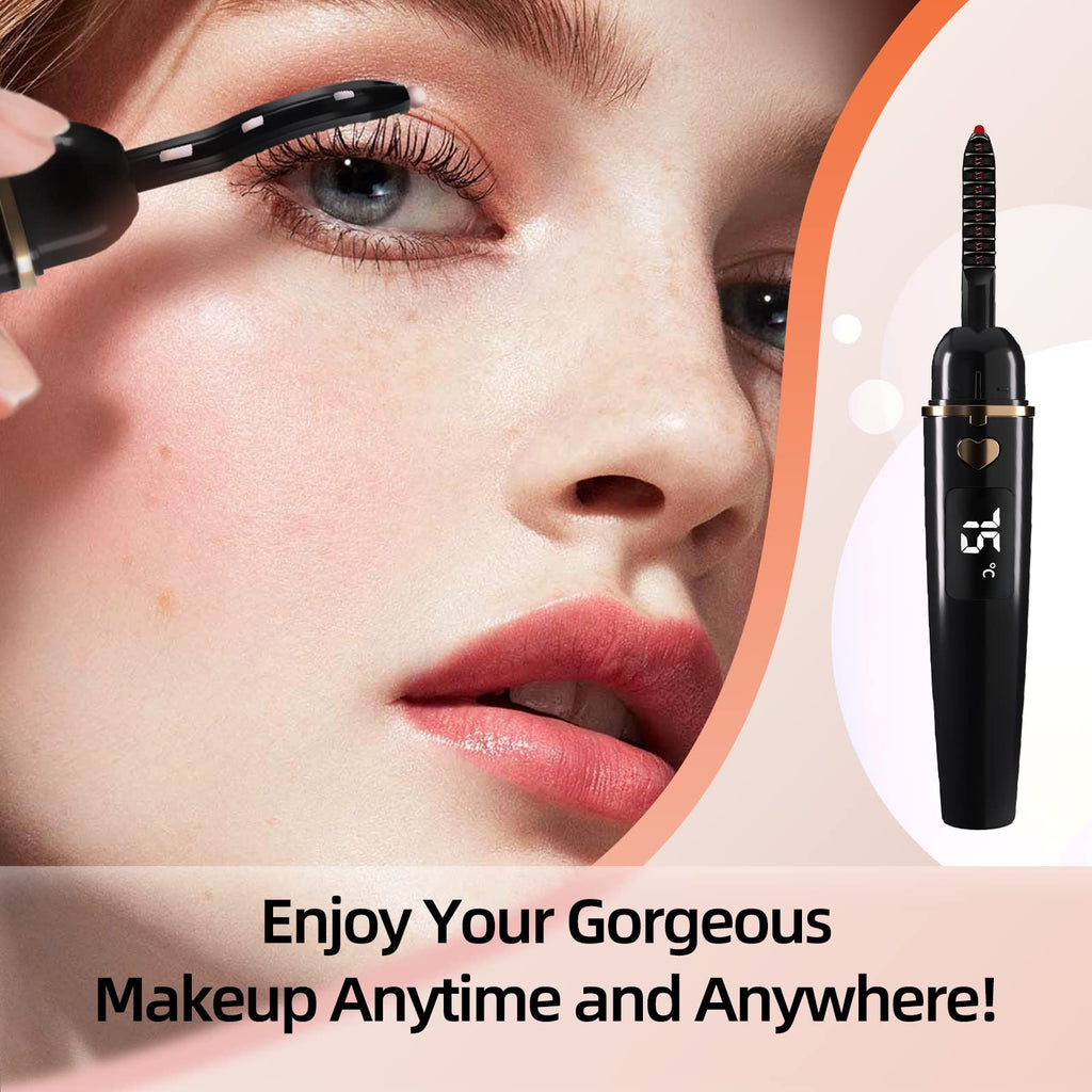 EYECURL X8 Heated Eyelash Curler - Electric Lash Curler - Long Lasting Makeup - Black - X8-132MM Model - Very Good