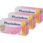 Physiodose Physiological Serum - Saline Solution 3 Boxes of 40 Single Doses - 5ml Vials - Nasal Eye Hygiene Baby Adult - Damaged Box - BBE 02/2029