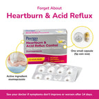 Esomeprazole 20mg Heartburn Acid Reflux Control 14 Capsules - 24 Hour Relief Medication - Damaged Box - BBE 06/2027