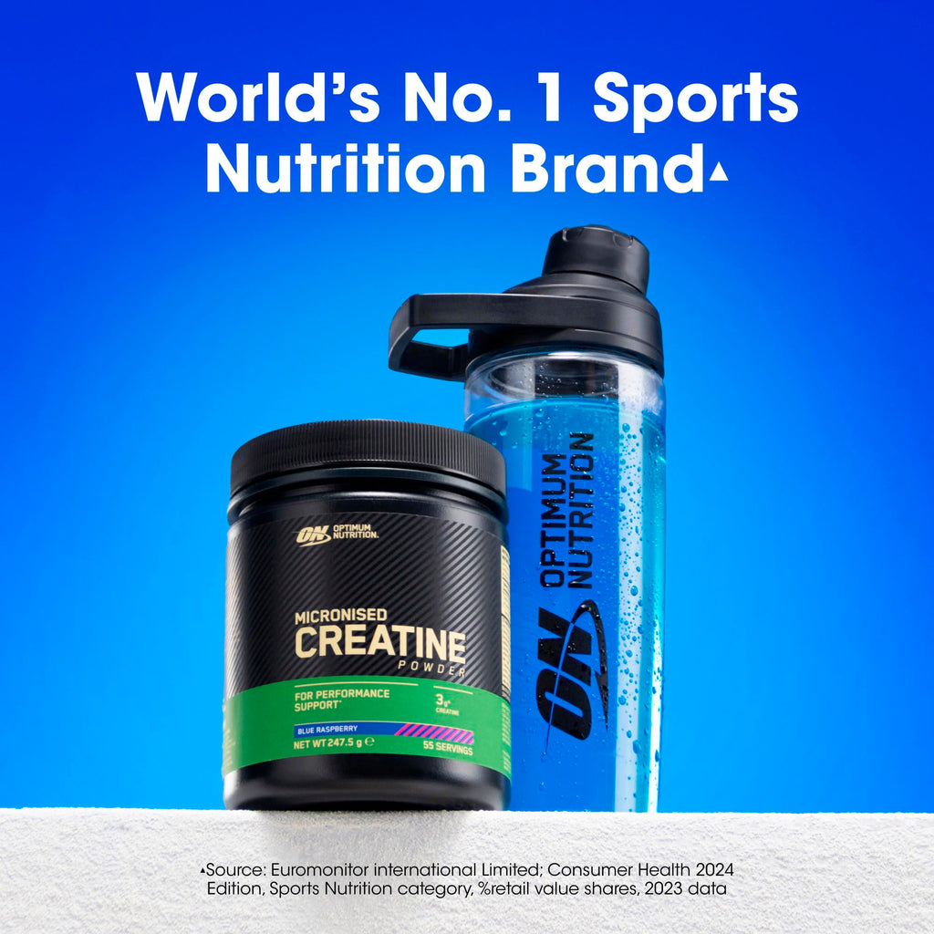 Optimum Nutrition Micronised Creatine Monohydrate Powder - 360g - Muscle Growth Supplement - New - BBE 11/2027