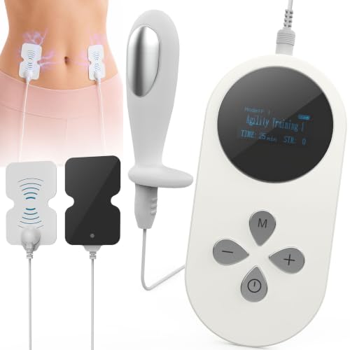 Pelvic Floor Trainer - Vaginal EMS & Electrode Abdominal Muscle Training - Guided Kegel Exerciser for Incontinence & Bladder Leaks - Damaged Box
