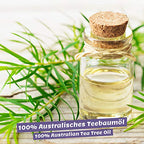 Organic Tea Tree Oil 50ml with Pipette - 100% Pure Undiluted Essential Oil for Skin, Nails, Hair, Aromatherapy, Diffuser - Damaged Box
