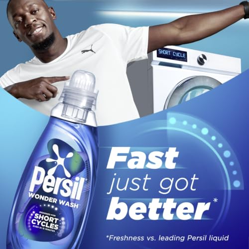Persil Wonder Wash Odour Defy Bio Liquid Laundry Detergent 1.485L - 55 Washes - Biological Formula - New