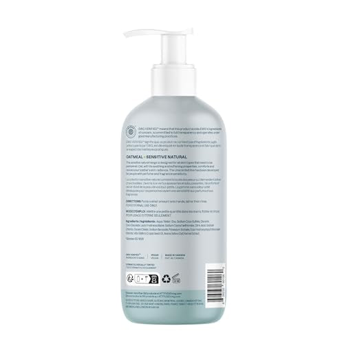 ATTITUDE 2-in-1 Baby Shampoo & Body Wash - Sensitive Skin, Unscented, Oat, EWG Verified, Vegan, 473 mL - Damaged Box