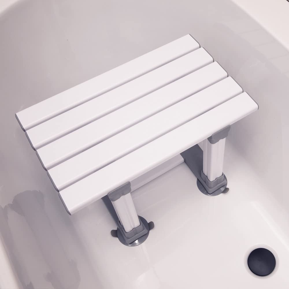 Merlin Bath Seat - 12 Inch Healthcare Shower Aid - Medical Transfer Chair - Very Good