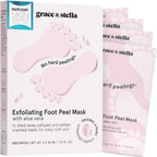 Dr. Pedicure Foot Peeling Mask - 4 Pairs Lavender - Exfoliating Foot Peel for Dry Cracked Feet - Removes Dead Skin - Damaged Box