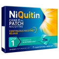 NiQuitin Clear Nicotine Patches Step 1 21mg - 7 Patches - Quit Smoking Aid - Damaged Box - BBE 01/2029