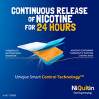 NiQuitin Clear Nicotine Patches Step 1 21mg - 7 Patches - Quit Smoking Aid - Damaged Box - BBE 01/2029