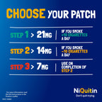 NiQuitin Clear Nicotine Patches Step 1 21mg - 7 Patches - Quit Smoking Aid - Damaged Box - BBE 01/2029