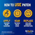 NiQuitin Clear Nicotine Patches Step 1 21mg - 7 Patches - Quit Smoking Aid - Damaged Box - BBE 01/2029