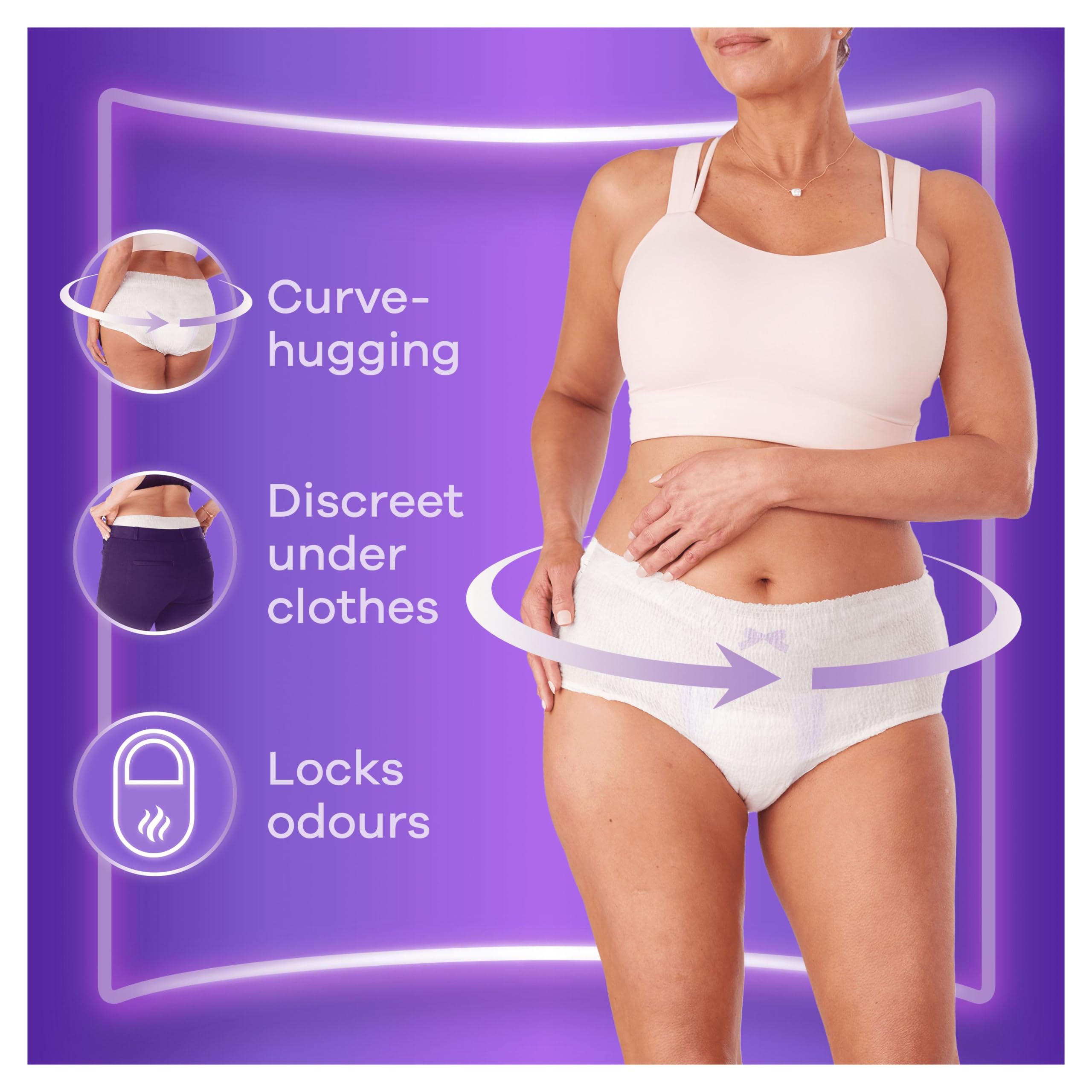 Always Discreet Pants Plus Medium 36 Pack Incontinence Underwear for Women (9x4) - Damaged Box