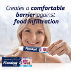 Fixodent Plus Food Barrier Denture Adhesive - Fresh Flavour 40g x 3 Multipack - Strong Hold Cream - New - BBE 07/2027