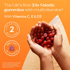 Bio-Kult 3in1 Gut Health Gummies for Kids - Probiotic & Multivitamin - Strawberry - 30 Count - Ages 4+ - 2 Billion CFU - New - BBE 07/2026