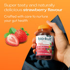 Bio-Kult 3in1 Gut Health Gummies for Kids - Probiotic & Multivitamin - Strawberry - 30 Count - Ages 4+ - 2 Billion CFU - New - BBE 07/2026