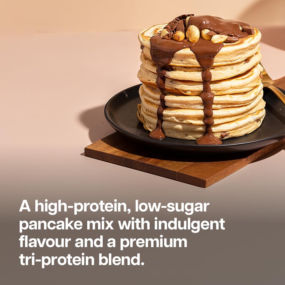 Protein Works Loaded Protein Pancakes - Gold Natural Flavour 1kg High Protein Powder Mix - Damaged Box - BBE 06/2026