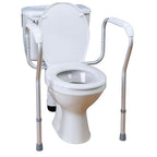Homecraft Toilet Safety Frame - Height Adjustable Bathroom Aid for Elderly & Disabled - White Support Rail 64-75cm - Very Good