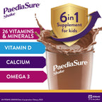 PaediaSure Shake - Chocolate Flavour - 4x 200ml - Protein & Vitamin D Drink Supplement - Damaged Box - BBE 07/2026