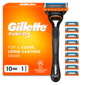 Gillette Fusion5 Razor for Men - 1 Handle, 10 Blade Refills, Precision Trimmer Cartridges - Damaged Box