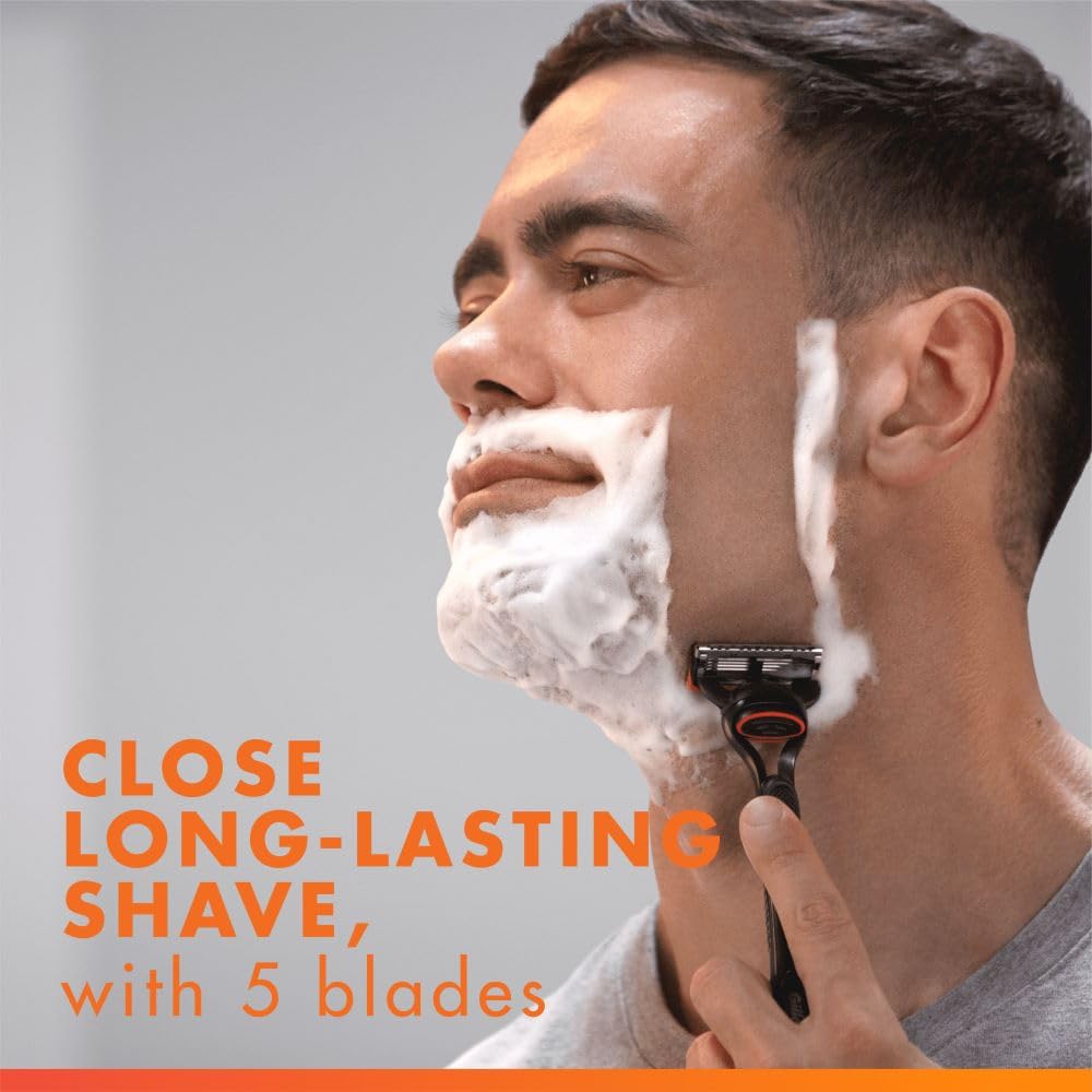 Gillette Fusion5 Razor for Men - 1 Handle, 10 Blade Refills, Precision Trimmer Cartridges - Damaged Box