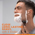 Gillette Fusion5 Razor for Men - 1 Handle, 10 Blade Refills, Precision Trimmer Cartridges - Damaged Box