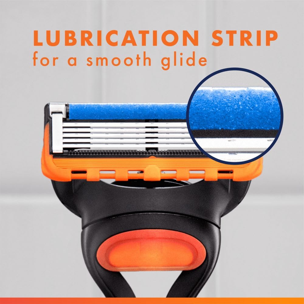 Gillette Fusion5 Razor for Men - 1 Handle, 10 Blade Refills, Precision Trimmer Cartridges - Damaged Box