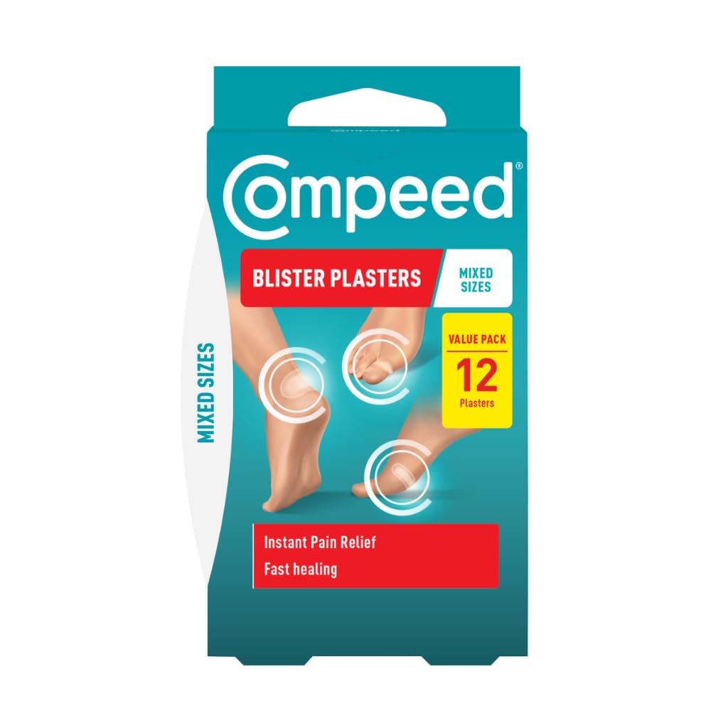 Compeed Mixed Size Blister Plasters, Hydrocolloid, Pack of 12 - Damaged Box