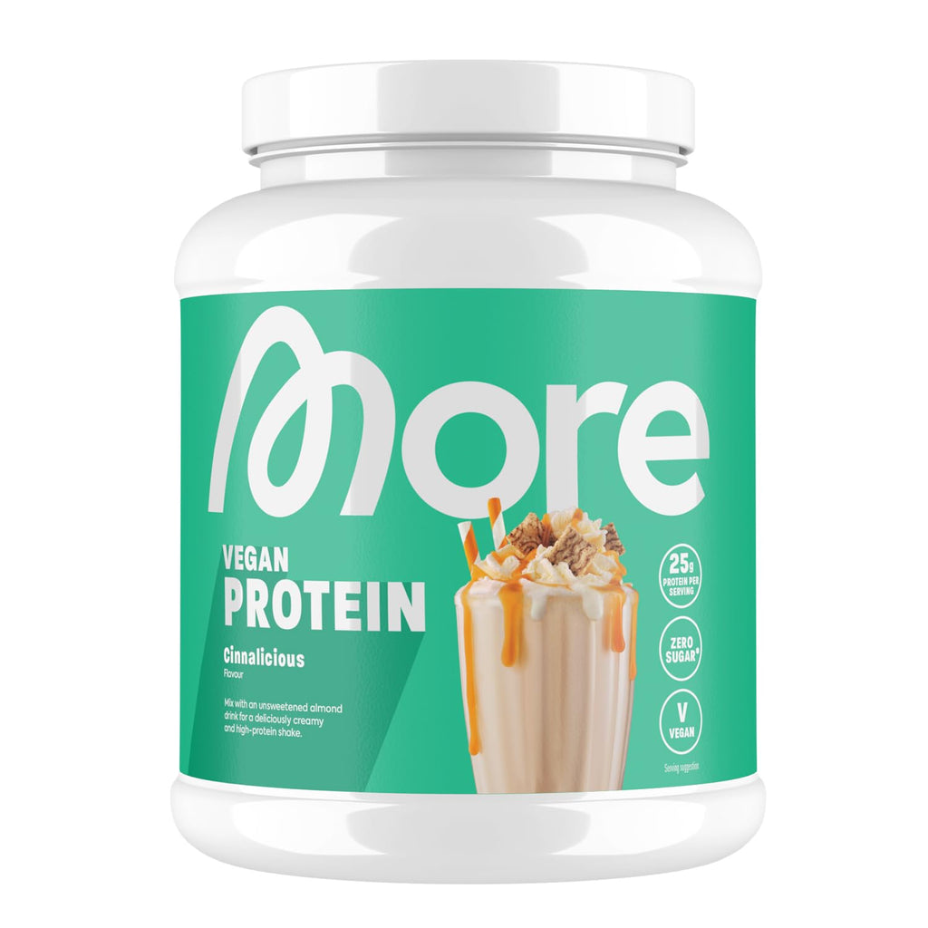More Vegan Protein, Cinnalicious, 600 g, 20 Servings - New - BBE 06/2026