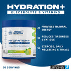 Applied Nutrition Hydration+ Electrolytes Vitamin Powder - Sugar-Free Drink Mix - Lemon & Lime 240g (30 Servings) - Energy Recovery - New - BBE 11/2027