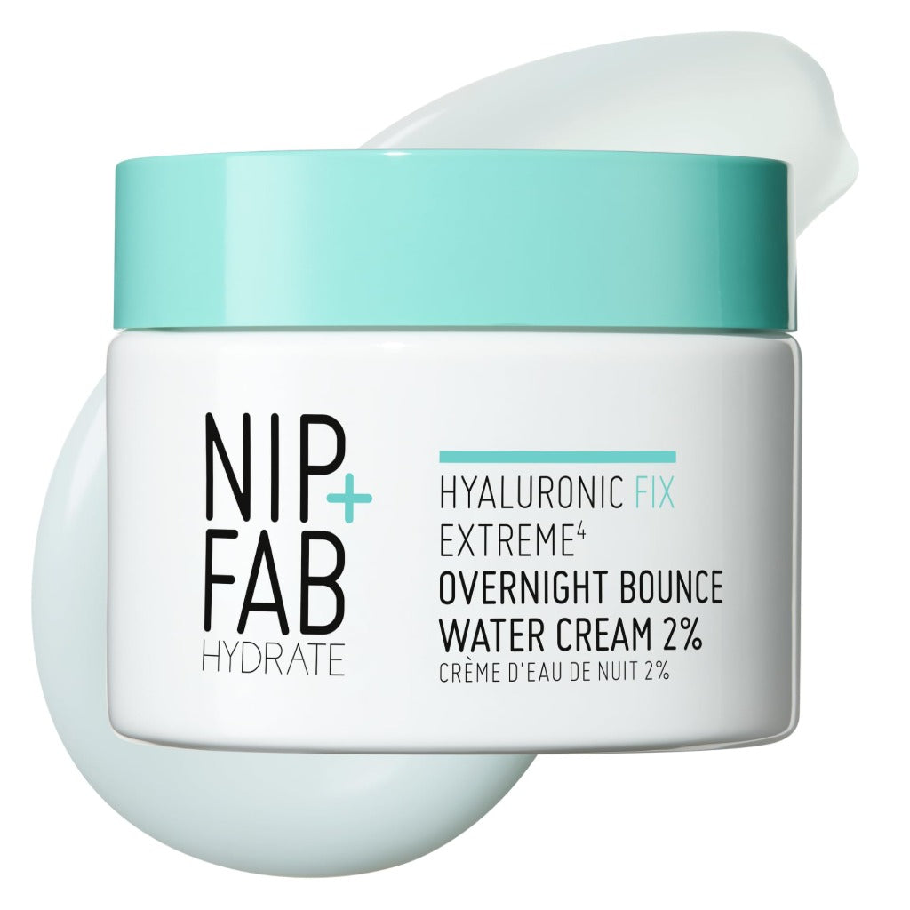 NIP + FAB Hyaluronic Fix Extreme4 Overnight Bounce Water Cream 2% 50ml - Hydrating, Smooths Pores & Fine Lines - New