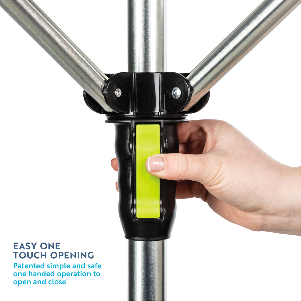 Minky Easy Breeze 45m 4 Arm Rotary Airer - Outdoor Washing Line Dryer with Cover - Silver Alloy Steel - Very Good